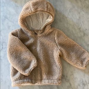 12-18M Fleece Hooded Teddy Bear Jacket